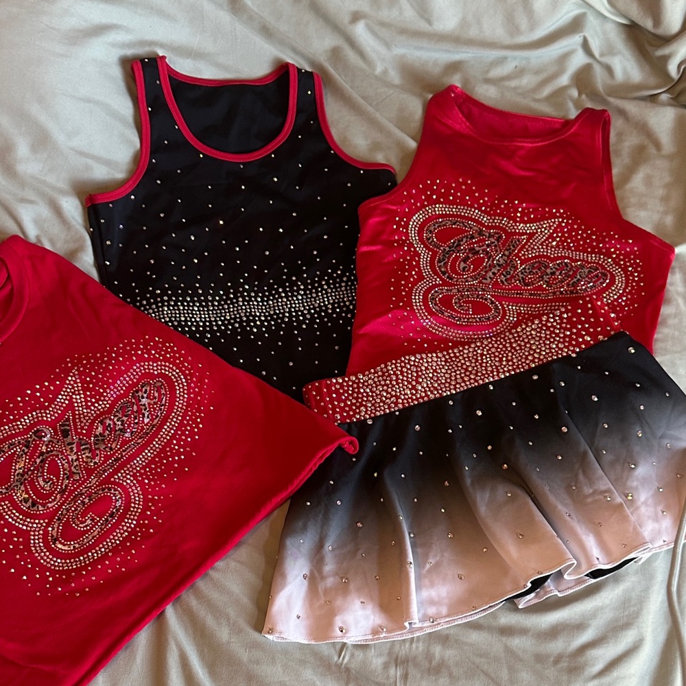 Kids Red and Black Costume Set